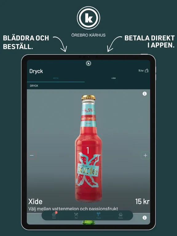 Örebro Kårhus iPad  스크린샷