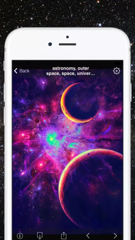 Galaxy Space live Wallpapers and backgrounds Screenshots