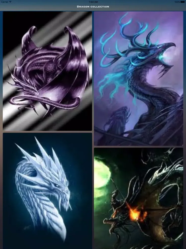 Tangkapan skrin dragon wallpapers & wallpaper editor with stickers iPad 