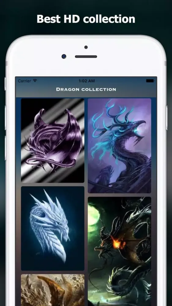 Tangkapan skrin dragon wallpapers & wallpaper editor with stickers