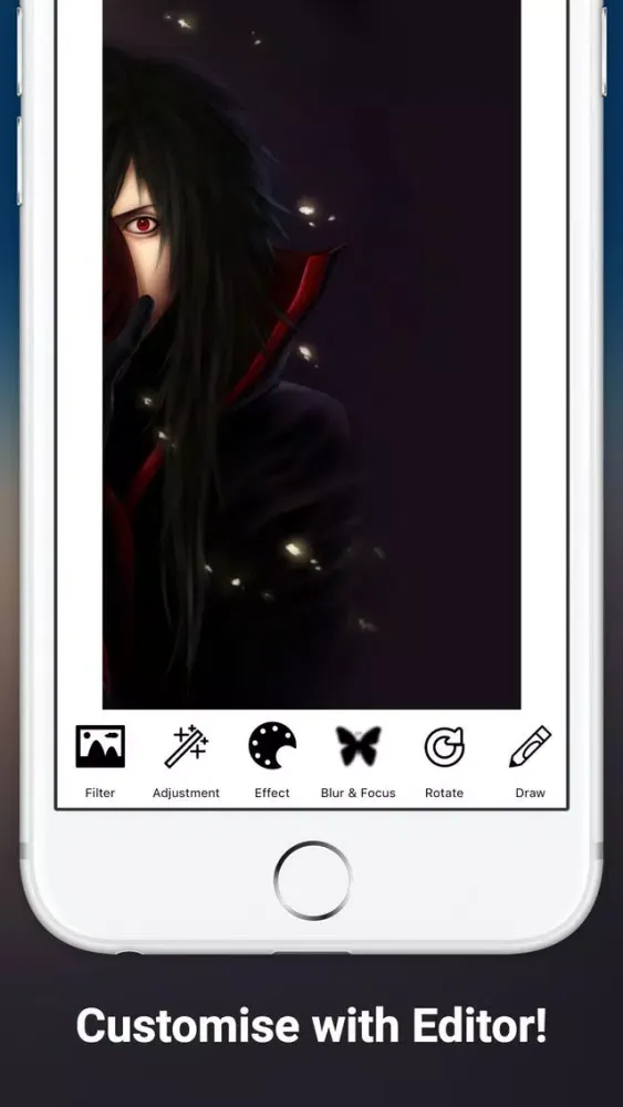 Tangkapan layar Wallpapers for Naruto Manga & wallpaper editor pro