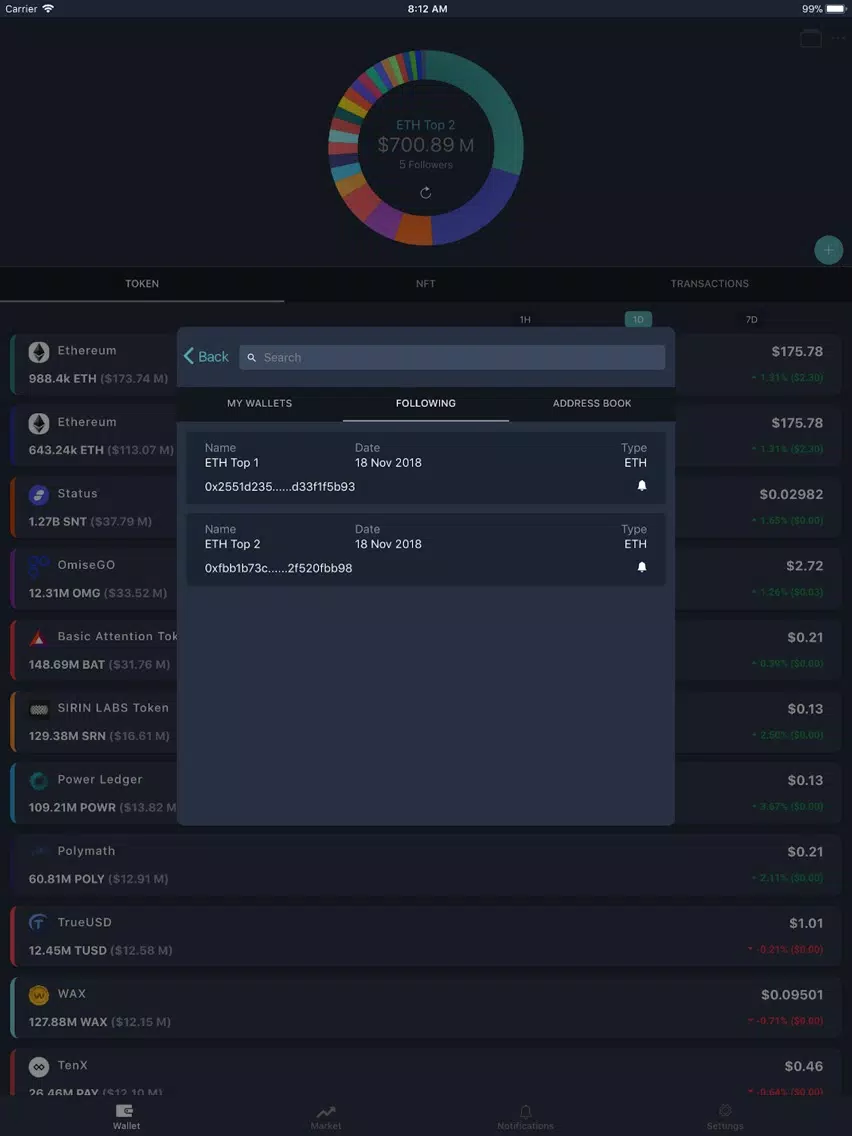 صور Wallet Alarm - Crypto Monitor iPad 