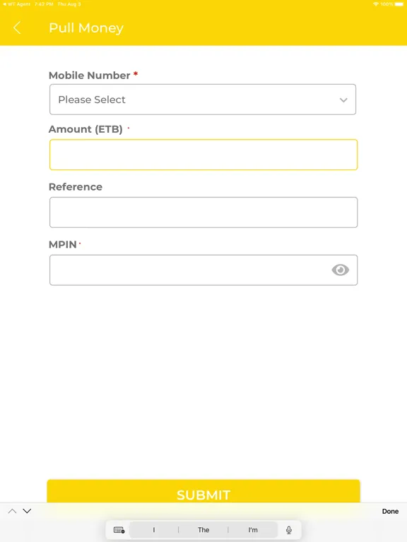 Wallet Birr Merchant iPad  Ekran Görüntüleri