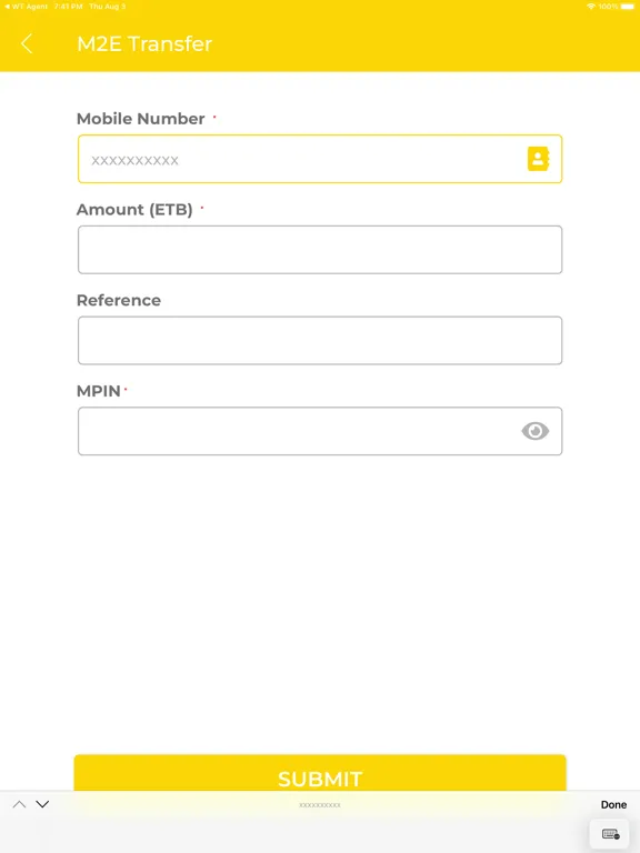 Wallet Birr Merchant iPad  Ekran Görüntüleri