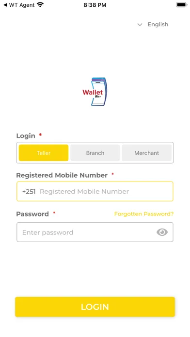 Wallet Birr Merchant Ekran Görüntüleri