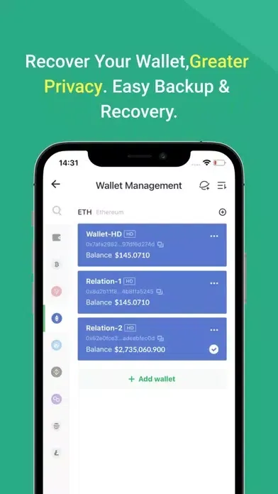 iToken HD:Secure Crypto Wallet应用截图