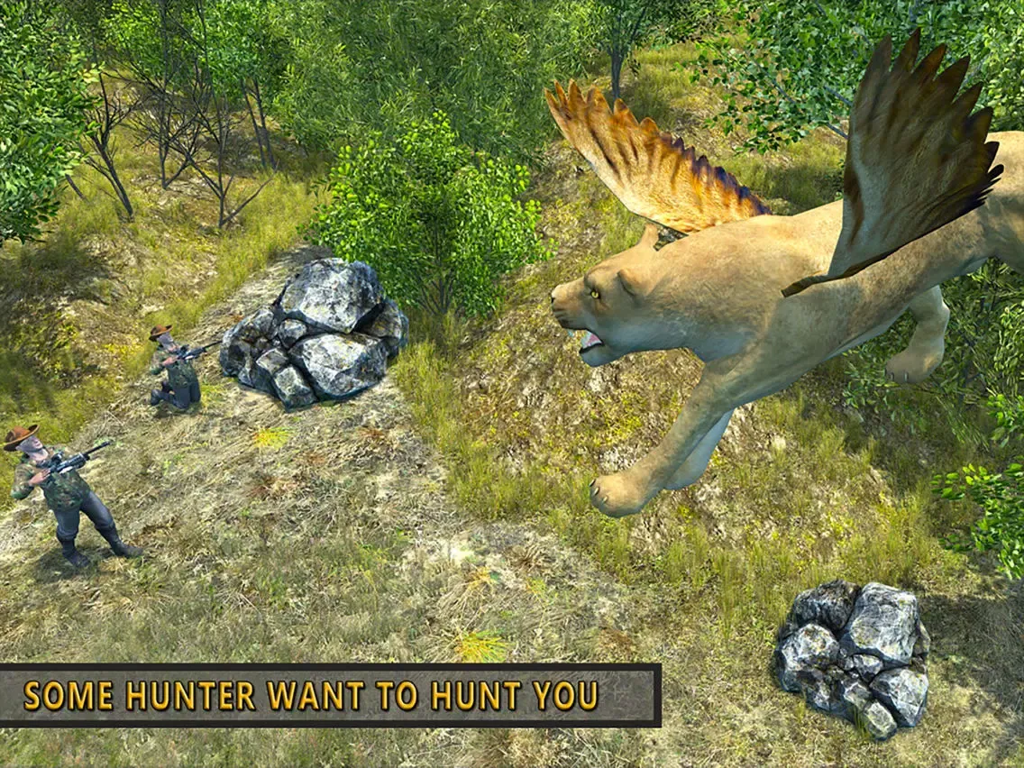 Tangkapan layar Flying Lion - Wild Simulator iPad 