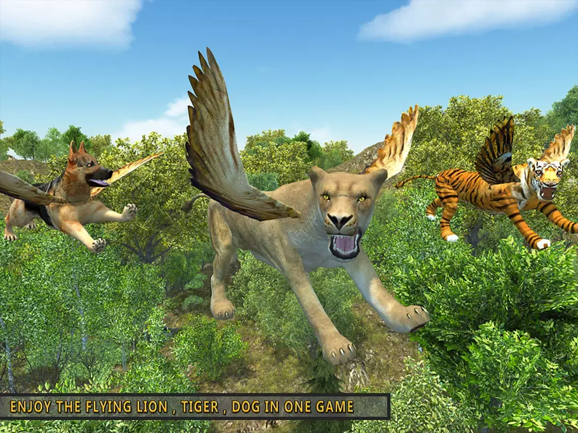 Tangkapan layar Flying Lion - Wild Simulator iPad 