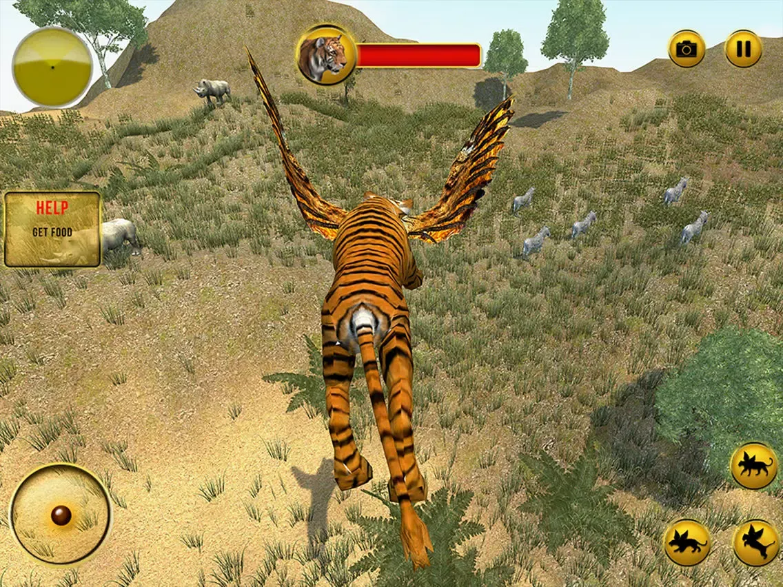 ภาพหน้าจอของ Flying Tiger - Wild Simulator iPad 