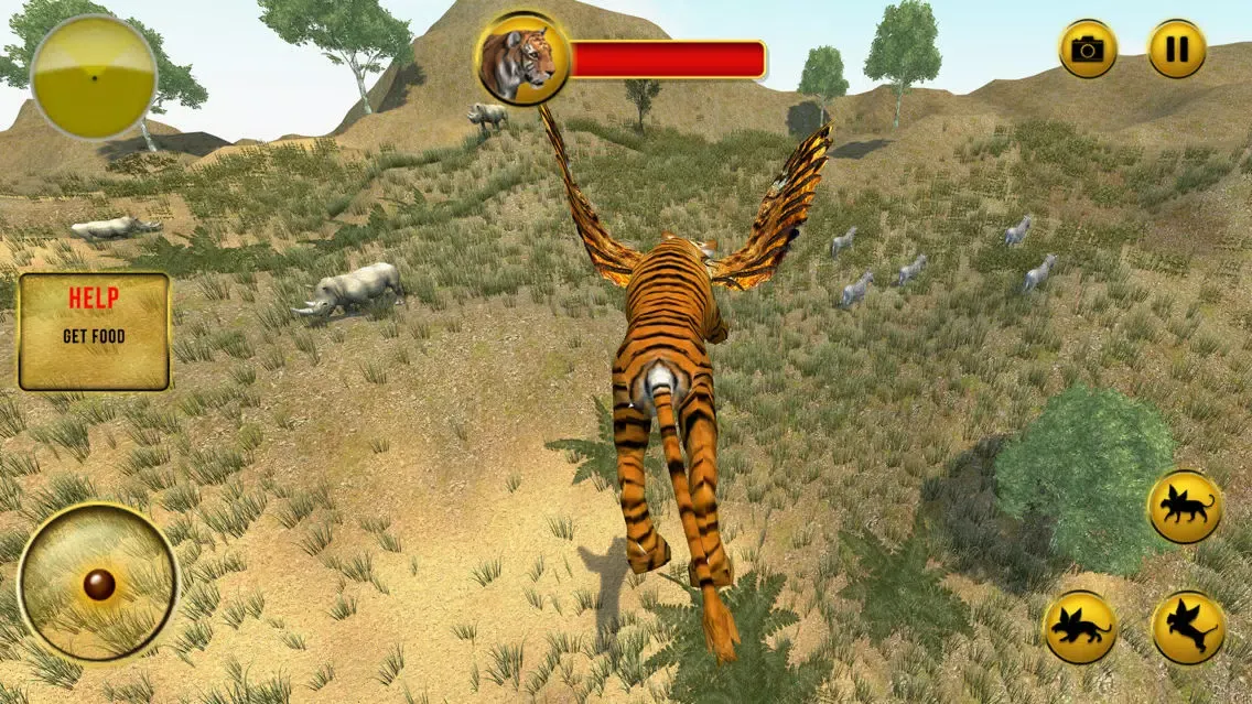 ภาพหน้าจอของ Flying Tiger - Wild Simulator
