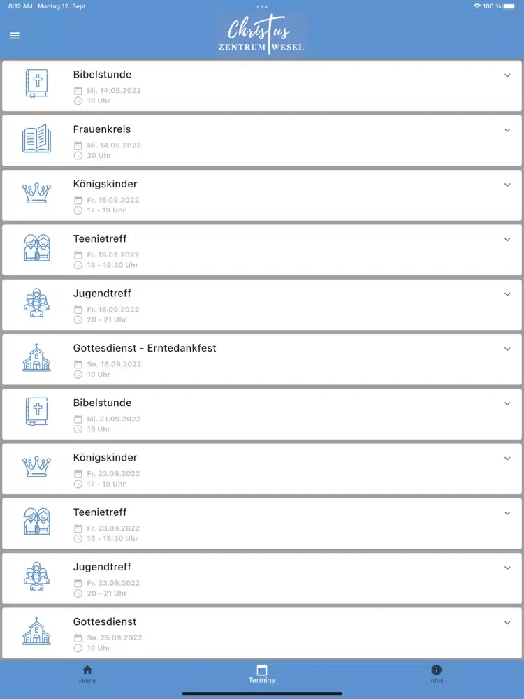 Christus Zentrum Wesel iPad  স্ক্রিনশট
