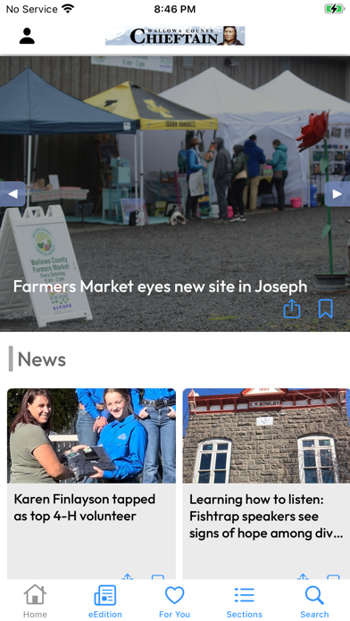 Wallowa County Chieftain: News应用截图