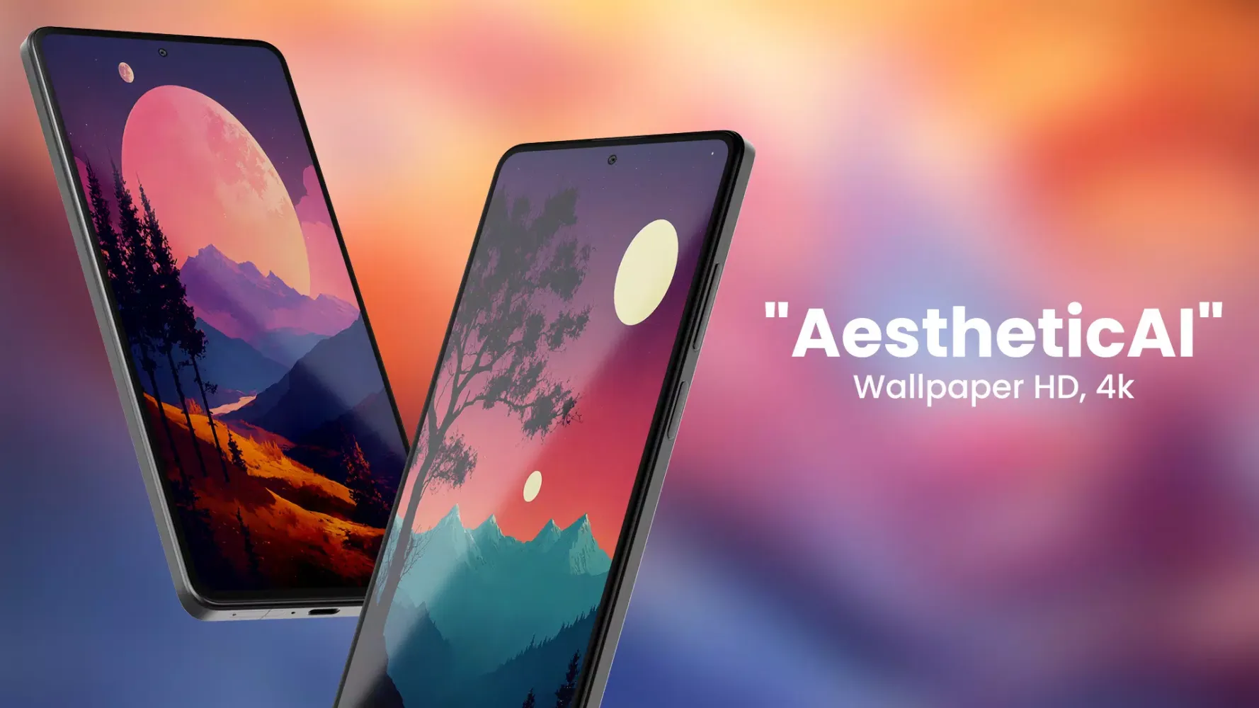 Wallpaper HD, 4k - AestheticAI 스크린샷