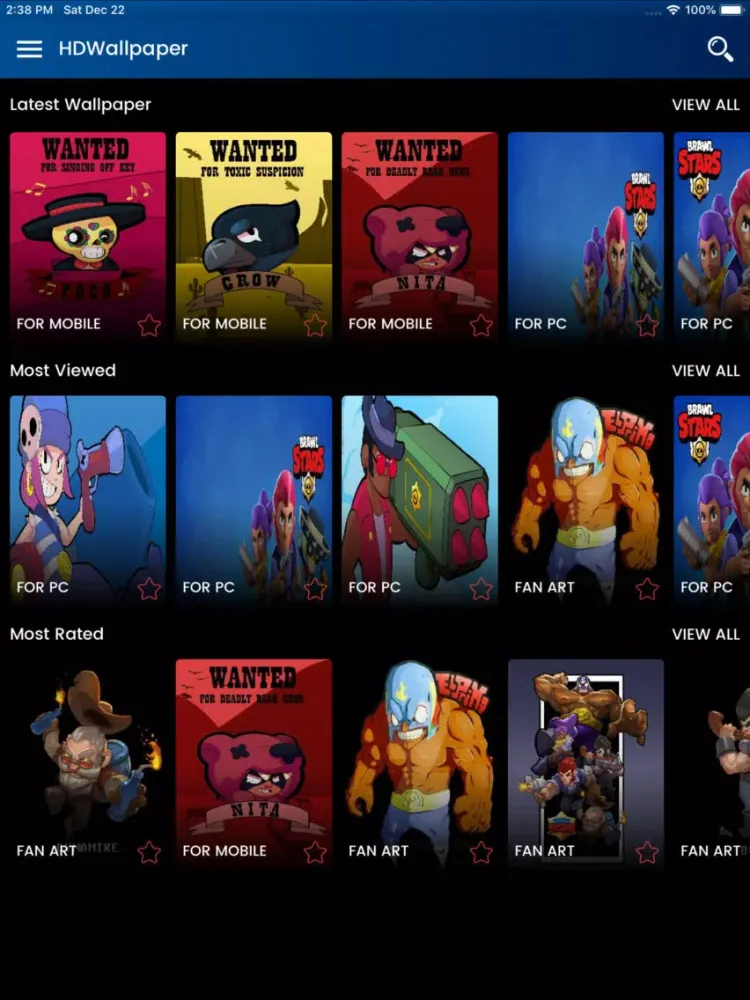 Screenshot di Wallpapers for Brawl Stars HD iPad 