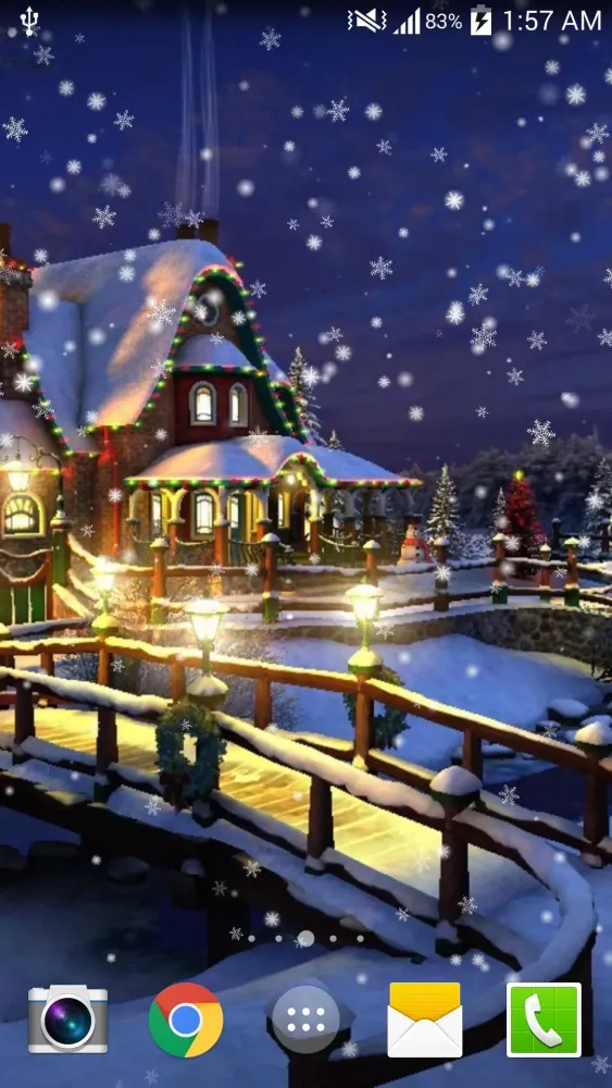 Christmas Night Live Wallpaper Screenshots