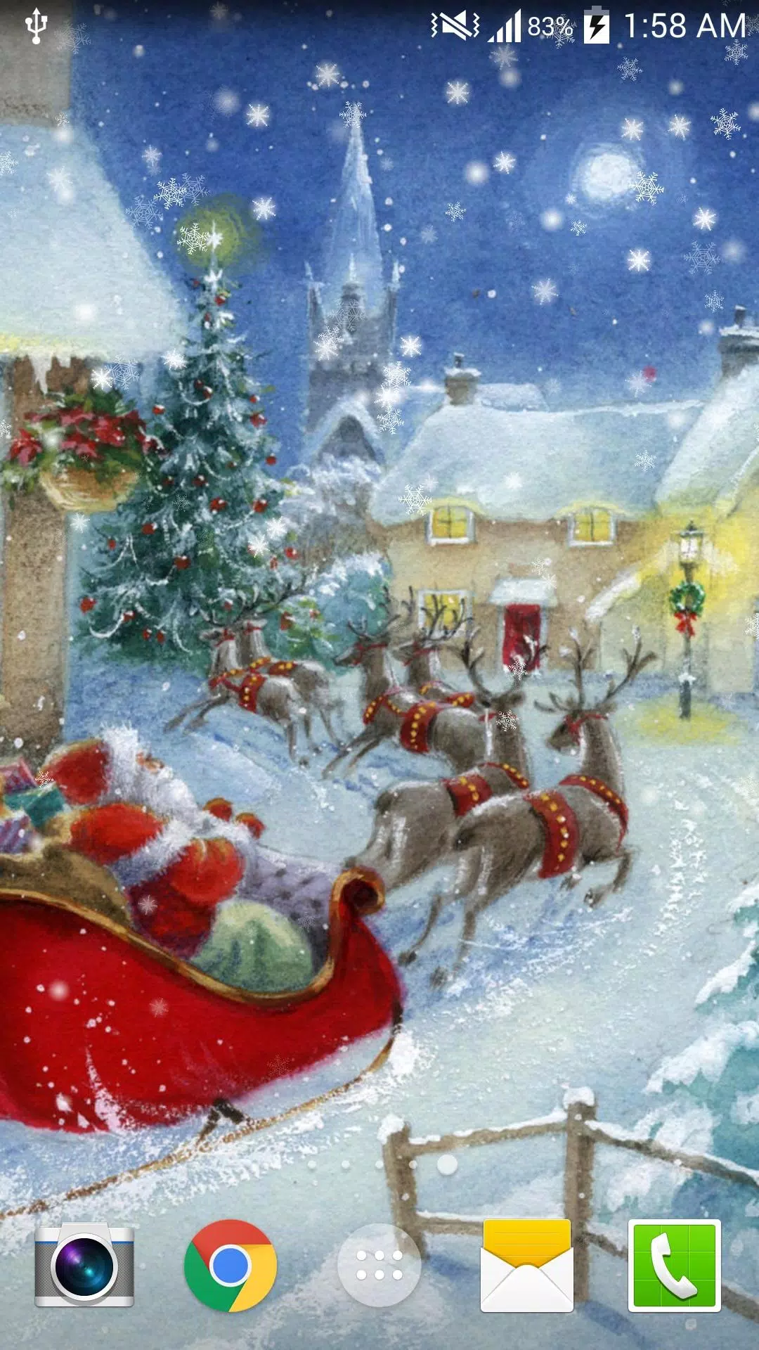 Christmas Night Live Wallpaper Screenshots
