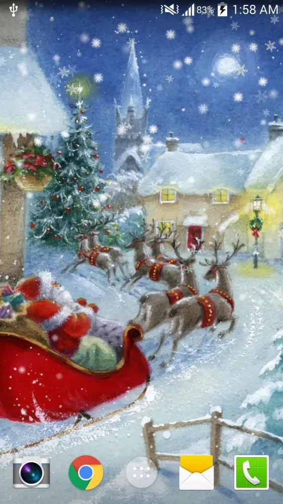 Christmas Night Live Wallpaper Screenshots