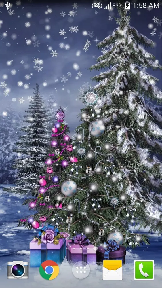 Christmas Night Live Wallpaper Screenshots