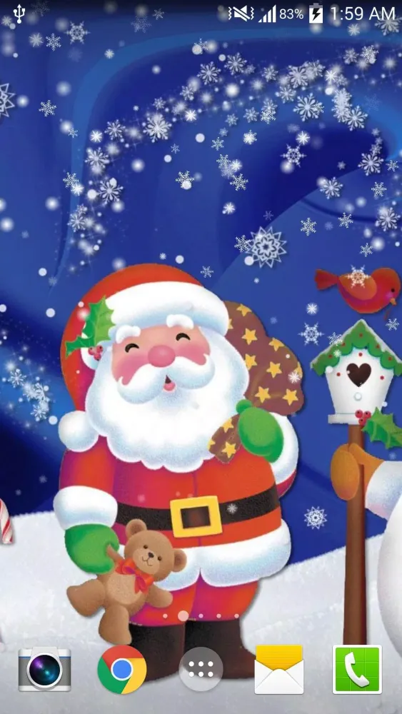 Christmas Night Live Wallpaper Screenshots