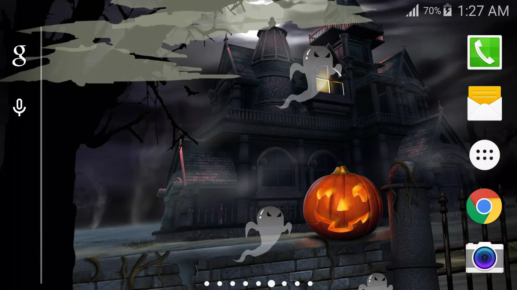 Tangkapan layar Halloween Live Wallpaper PRO