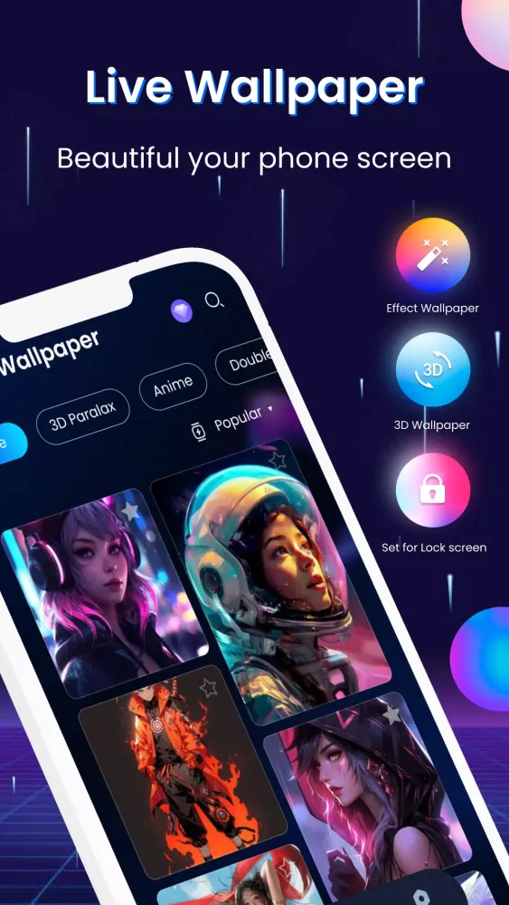 Screenshot di Live Wallpaper - 4K Wallpaper