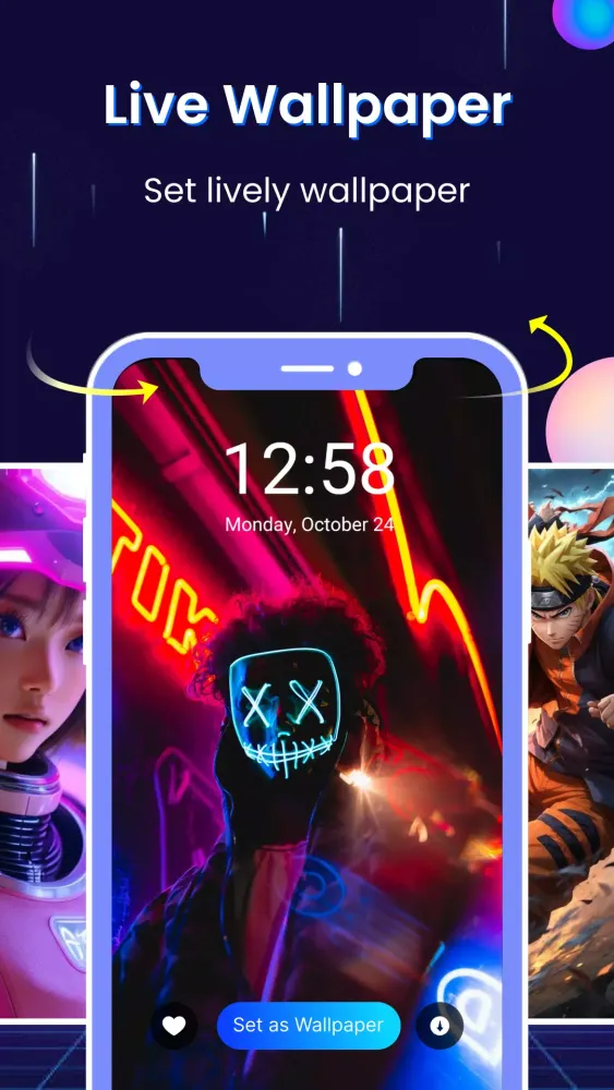 Screenshot di Live Wallpaper - 4K Wallpaper