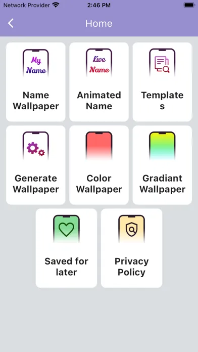 Capturas de tela do Artistic Name Wallpapers Style