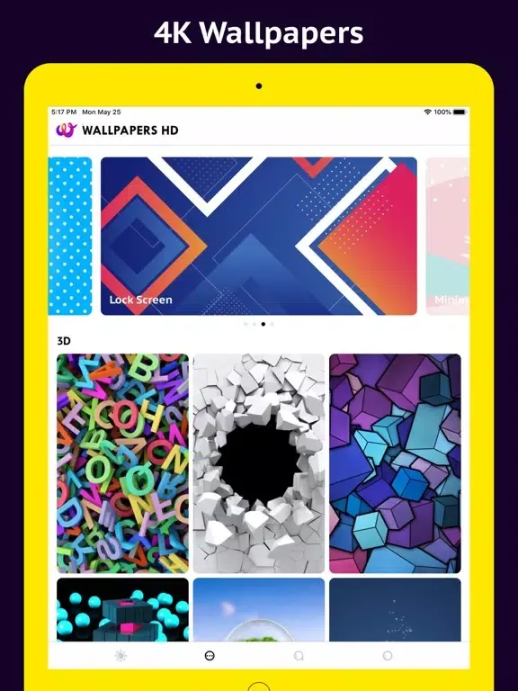 Tangkapan skrin Live wallpaper HD. iPad 