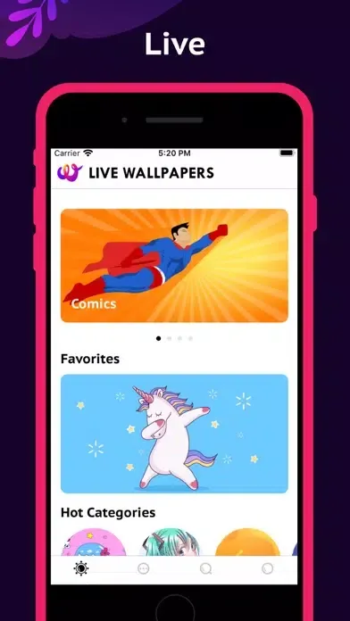 Tangkapan skrin Live wallpaper HD.