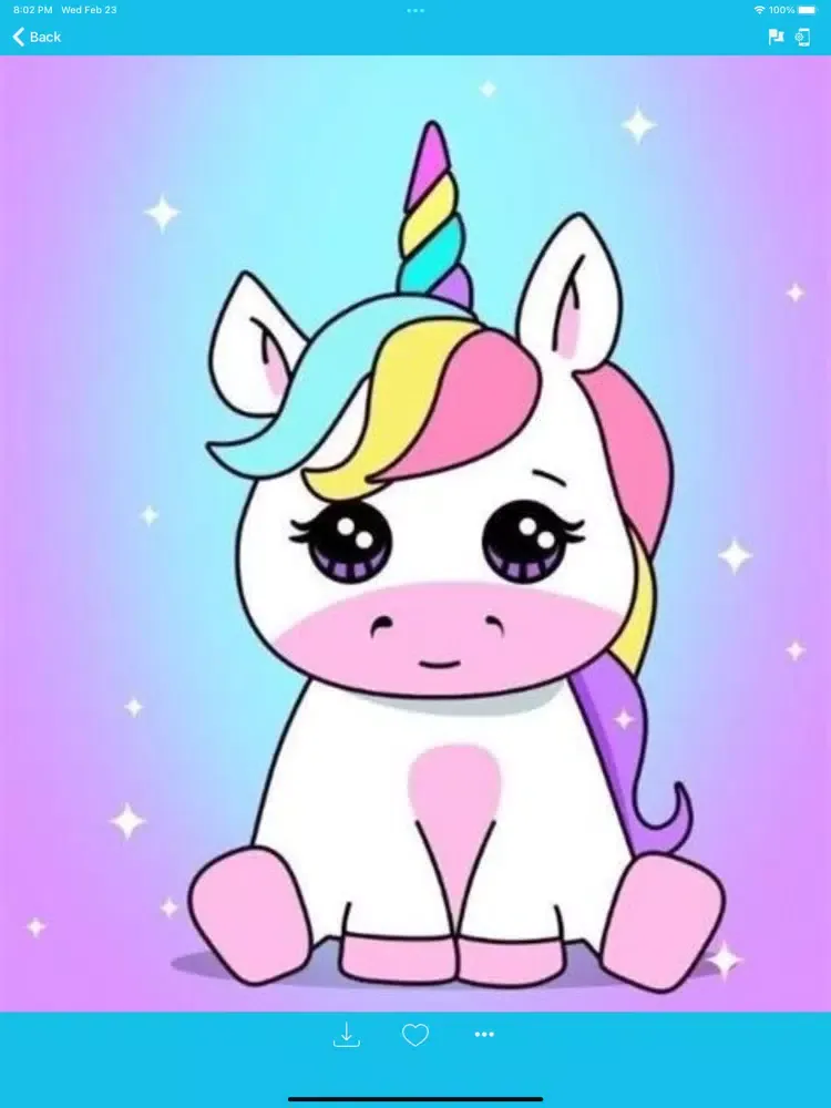 Unicorn Cute Wallpaper iPad  سکرین شاٹس