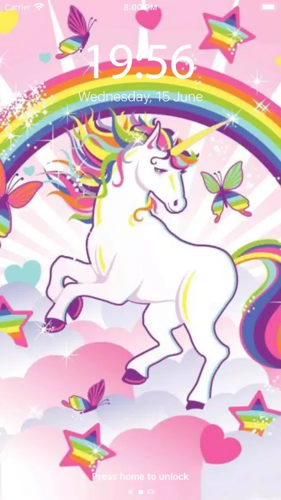 Unicorn Cute Wallpaper سکرین شاٹس