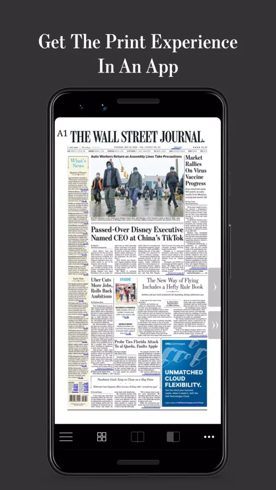 WSJ Print Edition Screenshots
