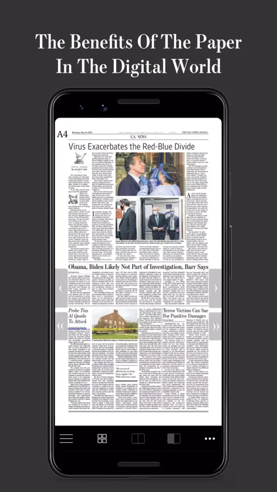 WSJ Print Edition Screenshots