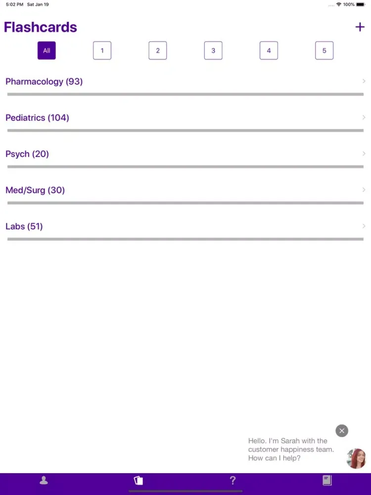 NCLEX Study Guide iPad  Screenshots