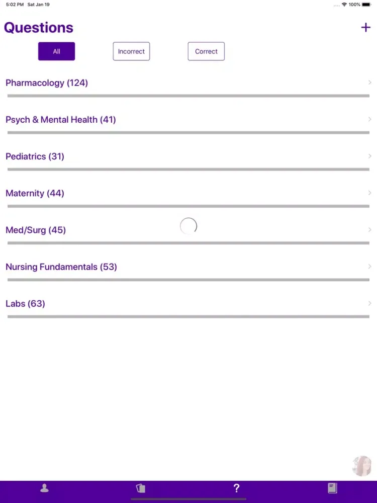 NCLEX Study Guide iPad  Screenshots