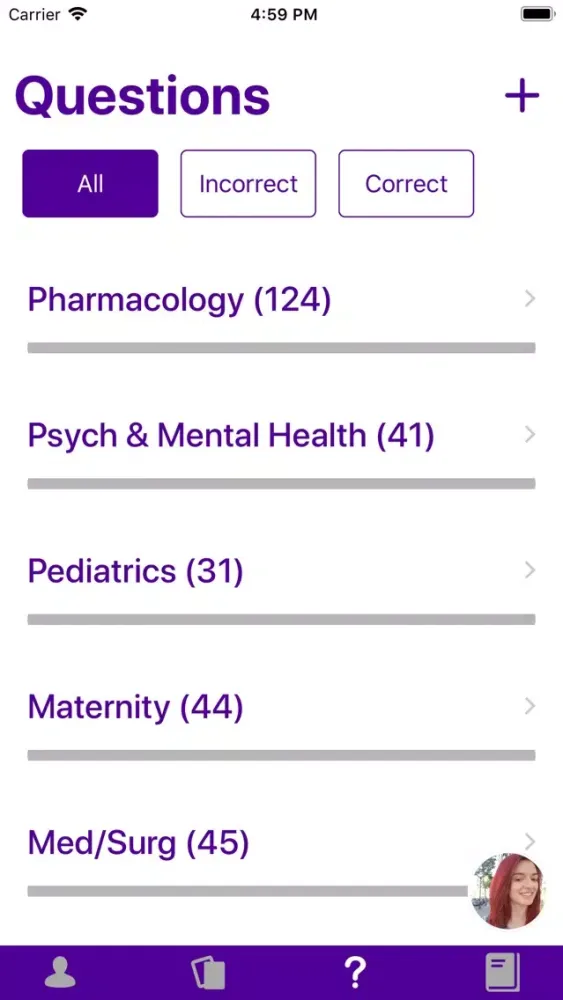 NCLEX Study Guide Screenshots