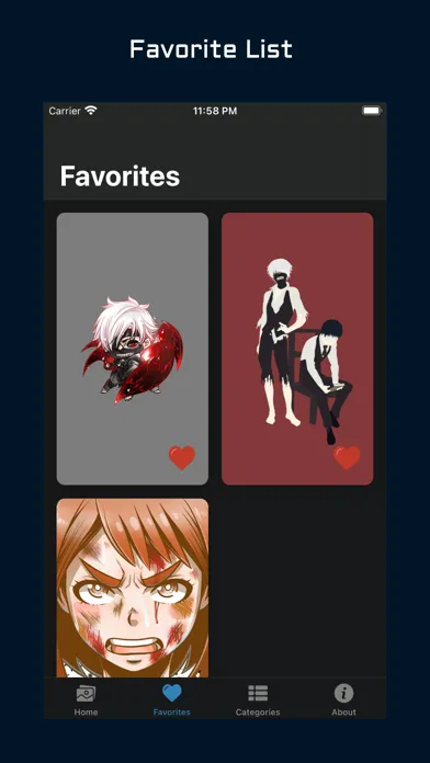 Tangkapan layar Art Anime Wallpapers