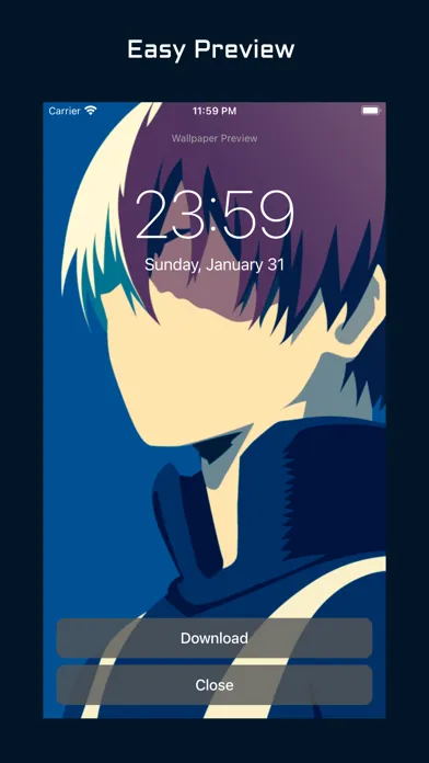 Tangkapan layar Art Anime Wallpapers