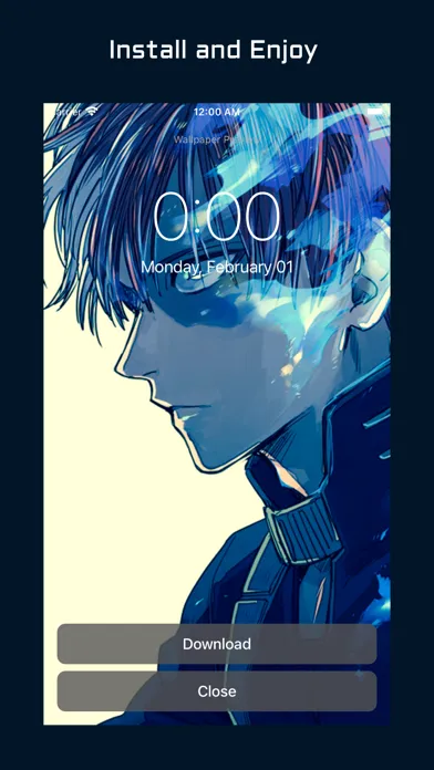 Tangkapan layar Art Anime Wallpapers