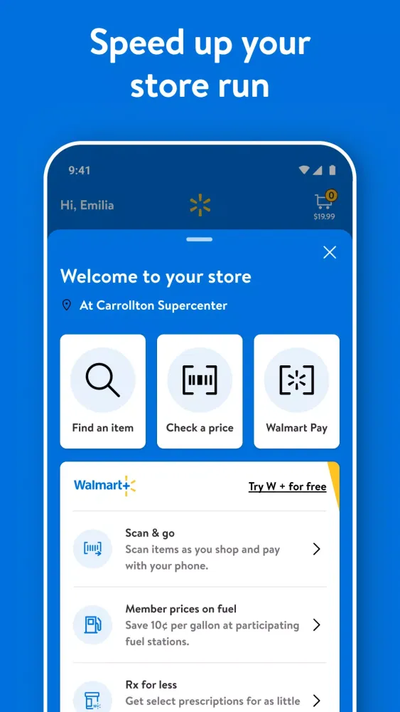 Walmart スクリーンショット