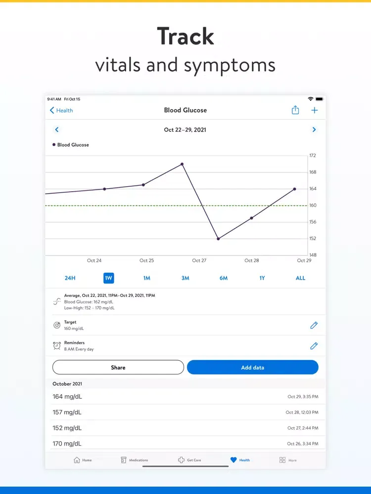 Walmart Wellness iPad  Screenshots
