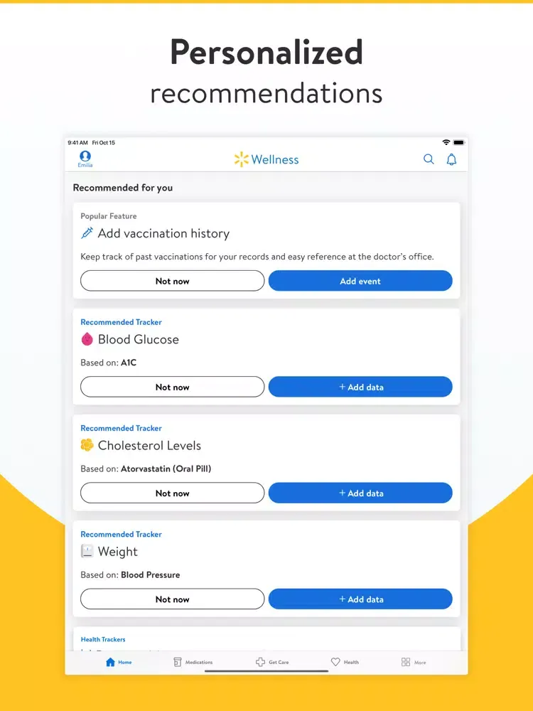 Walmart Wellness iPad  Screenshots