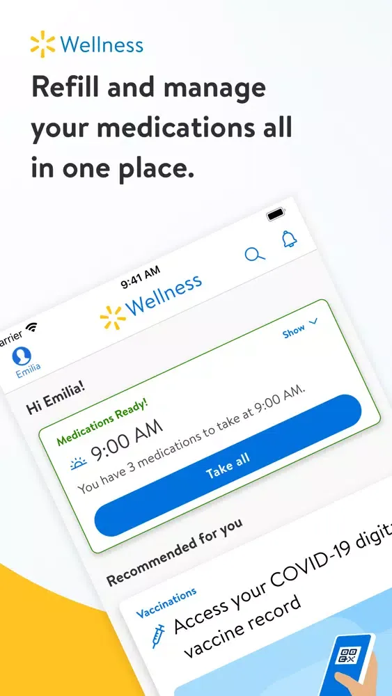 Walmart Wellness Screenshots