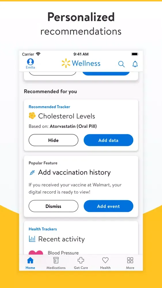 Walmart Wellness Screenshots