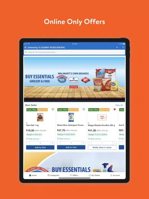 Captures d'écran de Best Price Flipkart Wholesale iPad 