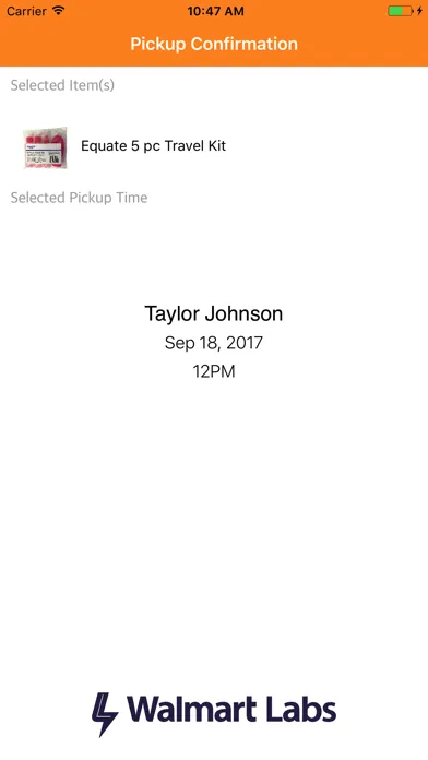 Скриншоты Walmart Perk Pick Up