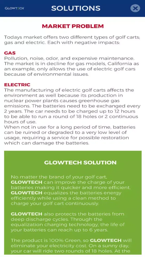 Zrzuty ekranu Glowtech USA