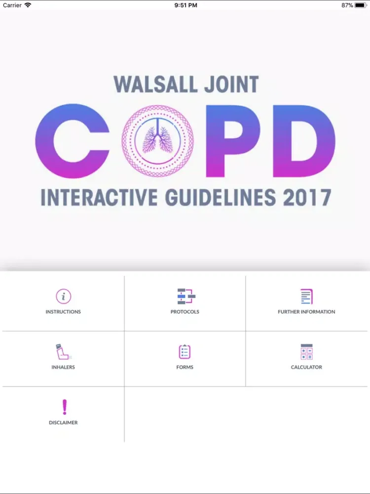 Скриншоты COPD Interactive Guidelines iPad 