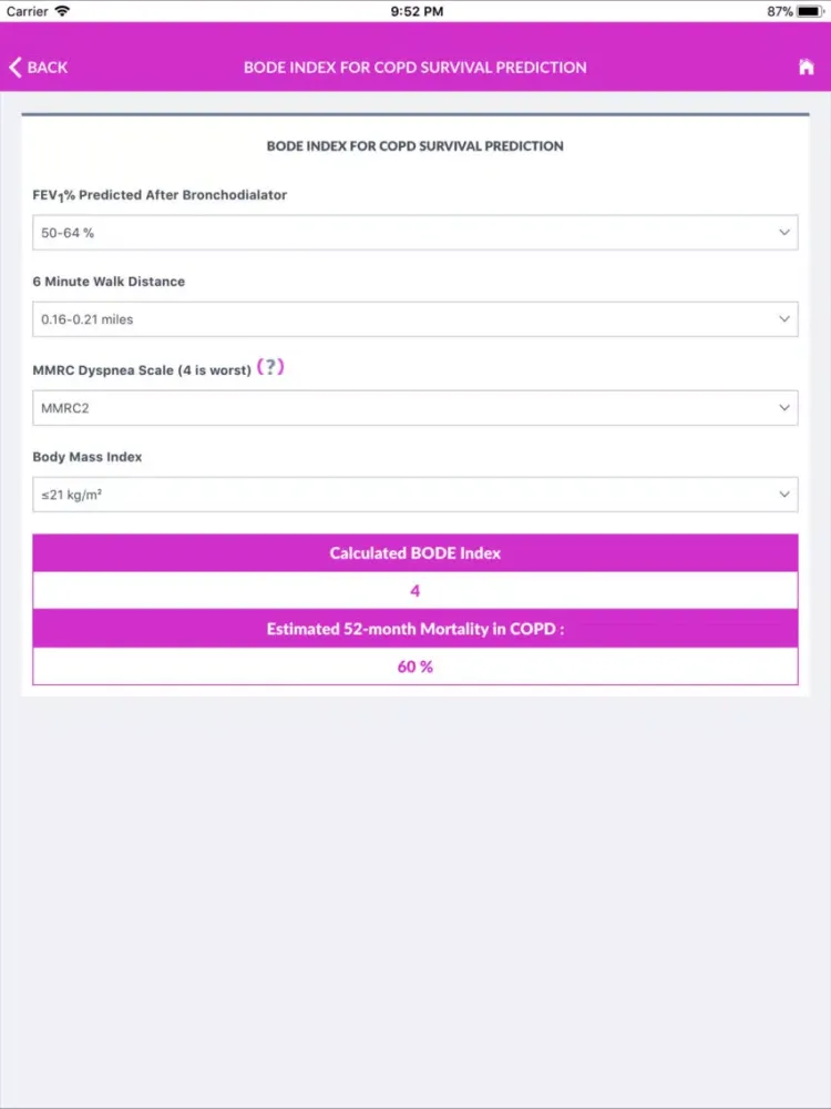 Скриншоты COPD Interactive Guidelines iPad 