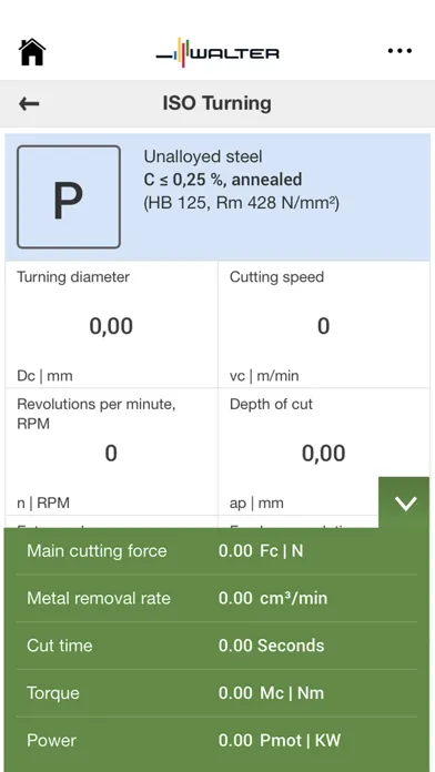 Walter Machining Calculator应用截图